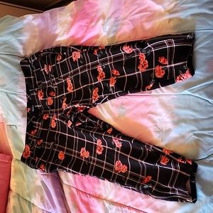 Torrid ankle zipper front zippers 14 16 pixie dress pants leggings with flowers